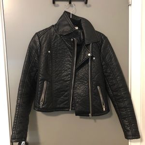 Black Vegan leather jacket
